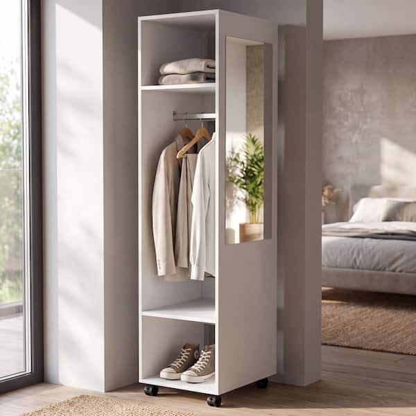 HOME IMPORTS EMPORIUM White 20 in. Wardrobe Closet 703884949-914