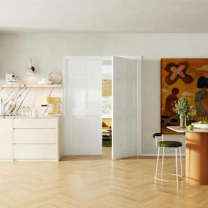Masonite 48 in. x 80 in. 6 Panel Textured Primed Hollow Core