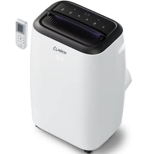 14,000 BTU Portable Air Conditioner Cools 700 Sq. Ft. with Dehumidifier and LCD Remote in White