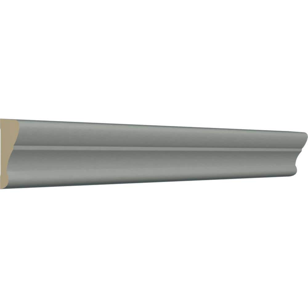 White Polyurethane Crown Panel Moulding, 94.5 Inches