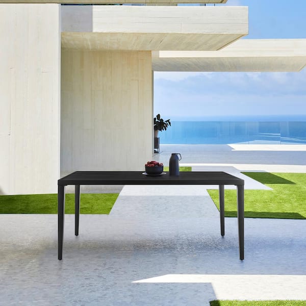 Armen Living Palma Aluminum Outdoor Dining Table