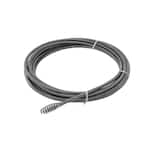 Flexicore Part # 25HE1 - Flexicore 1/4 In. X 25 Ft. Drain Cleaning Cable  With El Basic Plug Head - Augers - Home Depot Pro