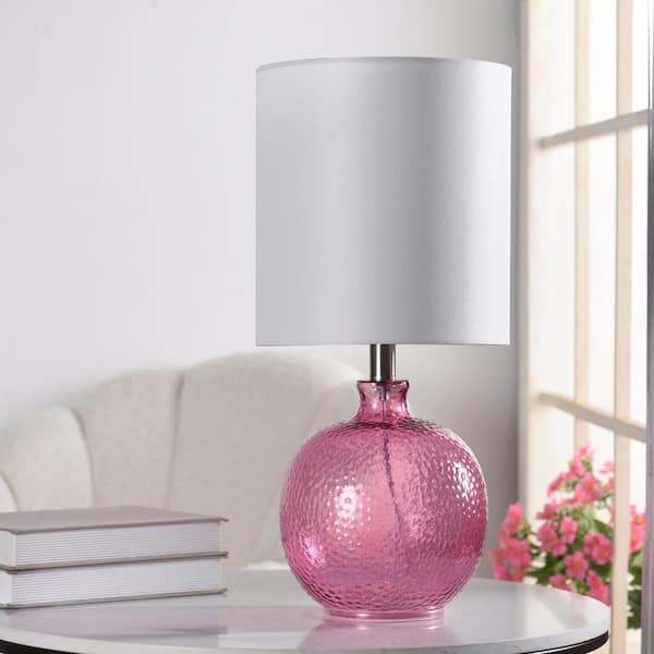 Stylecraft 20 In Bright Purple Table, Bright Pink Table Lamp Shade