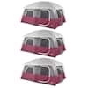 CORE Straight Wall 14 ft. x 10 ft. 10-Person Cabin Tent 2 Room and Rainfly,  Red (2-Pack) 2 x CORE-40067 - The Home Depot