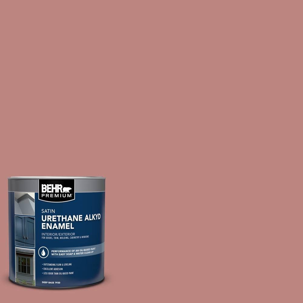1 qt. #S150-4 Red Clover Satin Enamel Urethane Alkyd Interior/Exterior Paint price history on PriceWatchPro