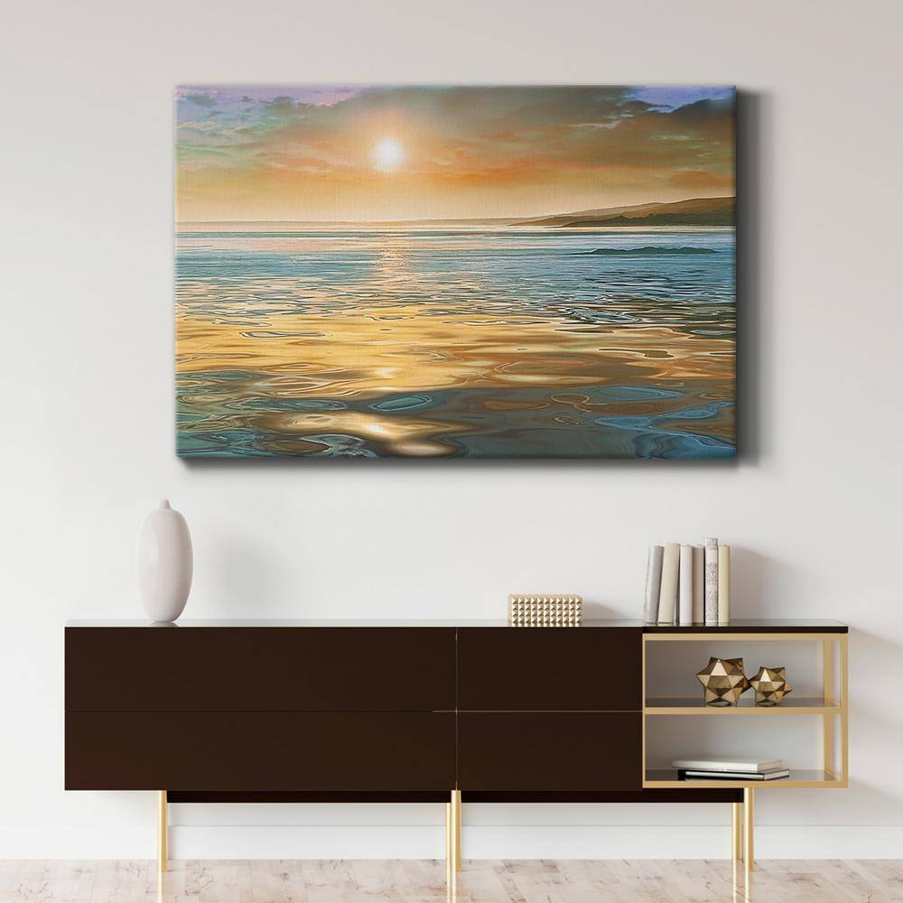 Evening Calm 40" x 60" Multicolor Canvas Wall Art