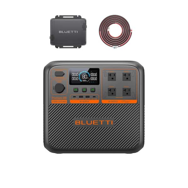 2700-Watt Continuous/3900-Watt Peak Output Power Station LiFePO4 Battery Solar Generator w/ 560-Watt Alternator Charger
