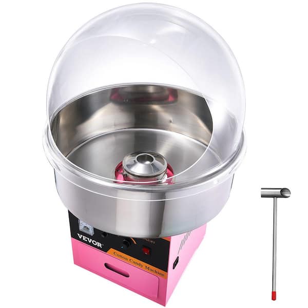 VEVOR Electric Cotton Candy Machine, 1000-Watt Candy Floss Maker, Commercial Cotton Candy Machine with Stainless Steel Bowl