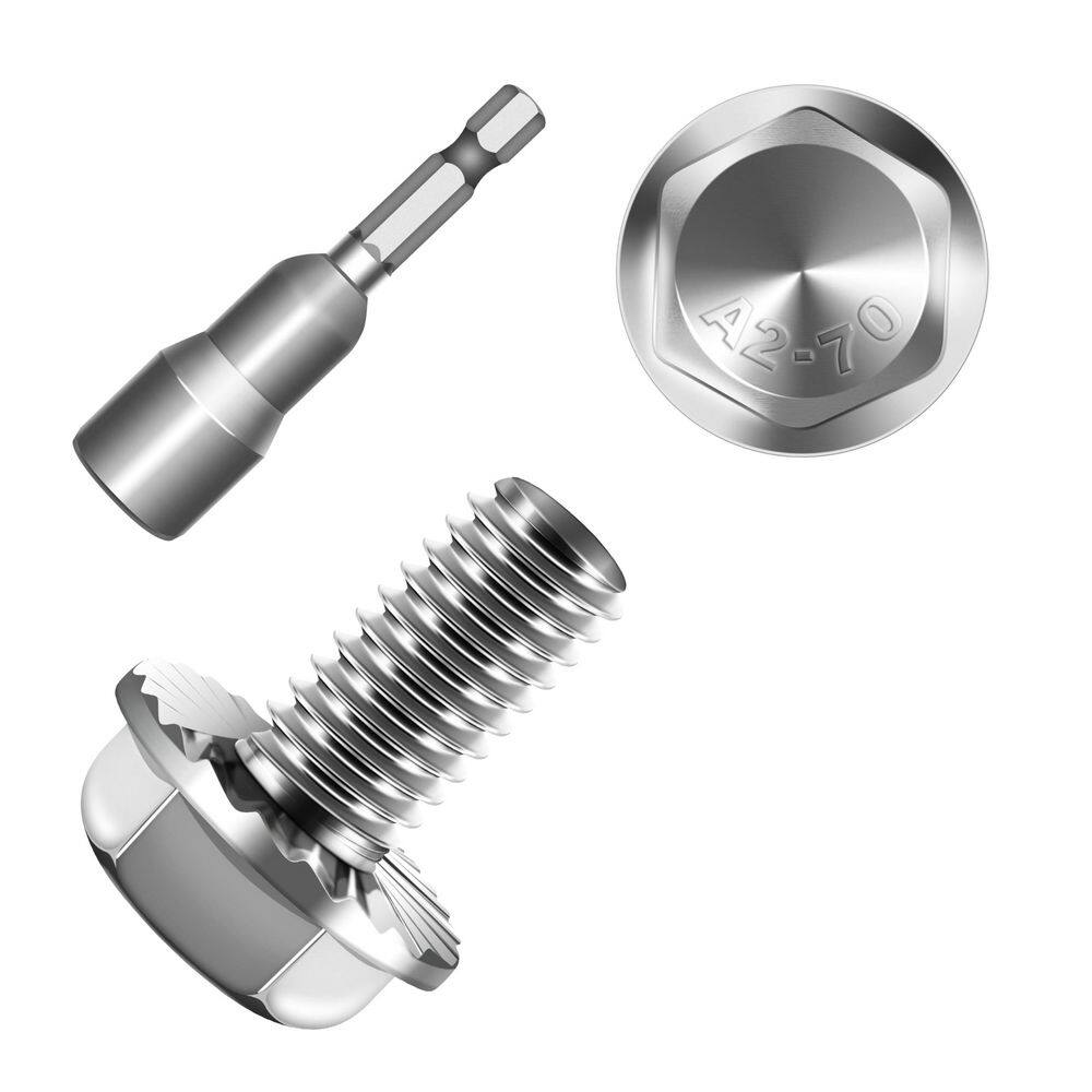 M8 x 16 mm Uncoated Flange Bolt with Nuts and Washers (10-Pack) price history on PriceWatchPro