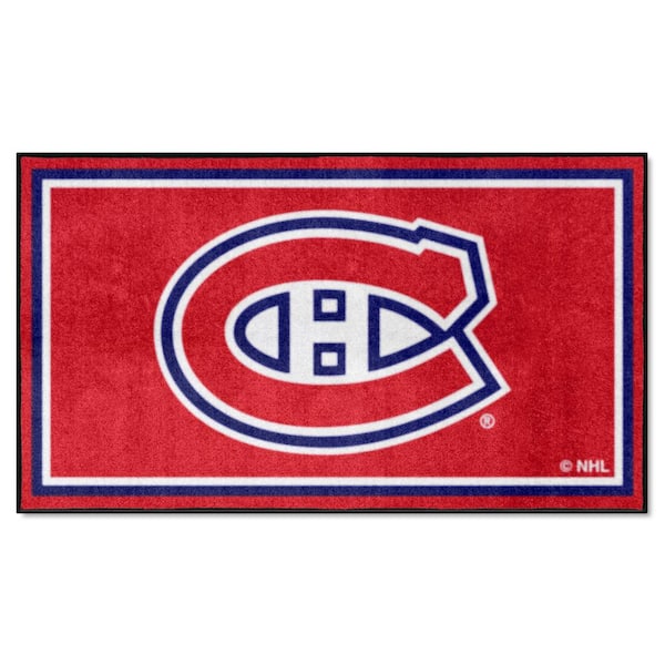 FANMATS Montreal Canadiens 3ft. x 5ft. Plush Area Rug