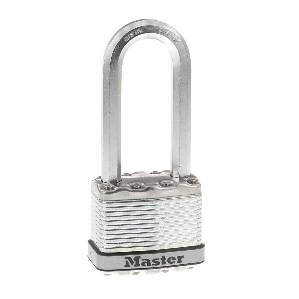 Master Lock Heavy Duty Outdoor Padlock with Key, 2 in. Wide, 2-1/2 in.  Shackle M5XKADLJCCSEN - The Home Depot
