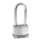 Heavy Duty Outdoor Padlock with Key, 2 in. Wide, 2-1/2 in. Shackle, 2 Pack