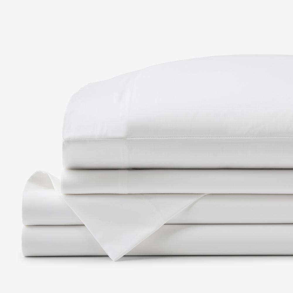 Company Cotton White Sateen King Sheet Set