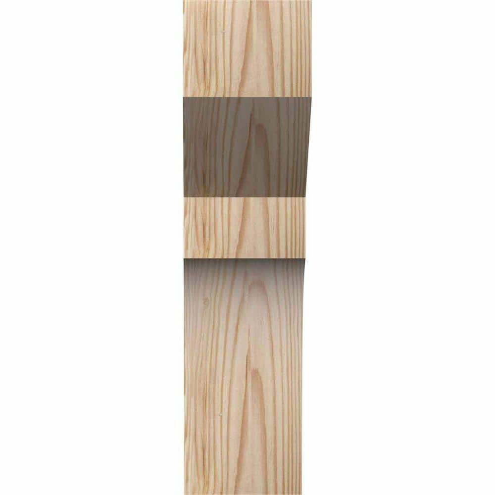 14" Tall Smooth Douglas Fir Rustic Corbel
