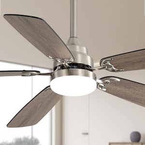 Aria 52 in. Indoor Sand Nickel Ceiling Fan with Remote Control and Reversible Motor
