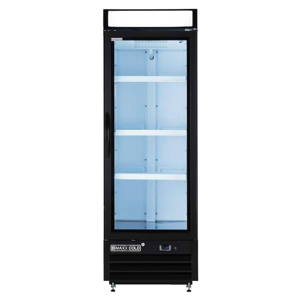 Maxx Cold X-Series 16 cu. ft. Single Door Merchandiser Refrigerator in Black