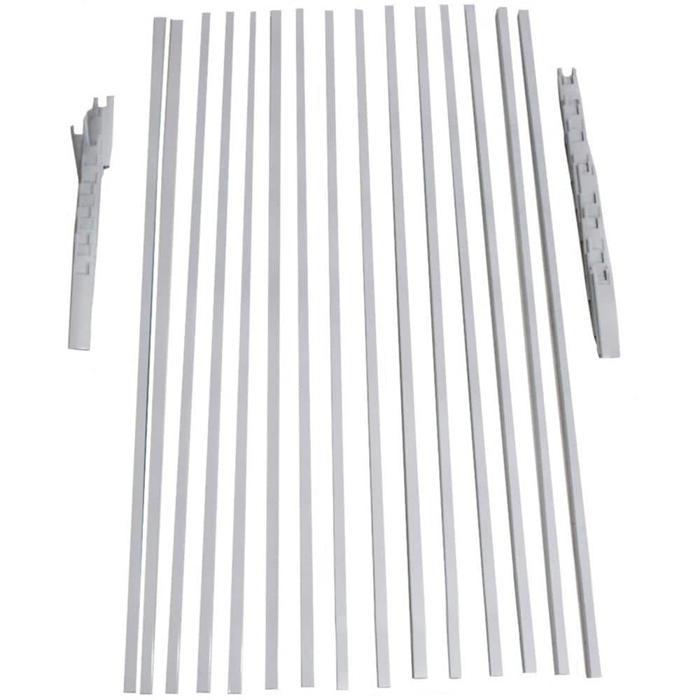 Stanford 36 in. White Aluminum Railing Kit for Decks and Porches