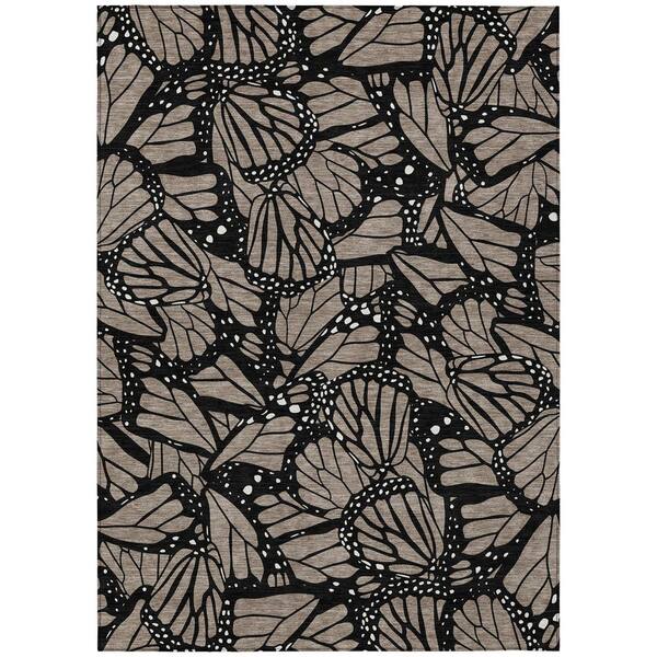 Chantille Machine Washable Indoor/Outdoor Abstract ACN2846 Taupe 10 ft. x 14 ft. Area Rug