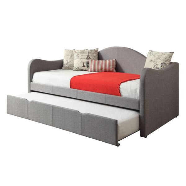Powell Company Taupe Daybed with Trundle 14S2019 - The Home Depot