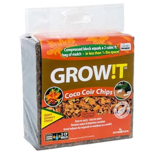 GROW!T 2 cu. ft. Organic Coco Coir Tropical Planting Mulch Chips