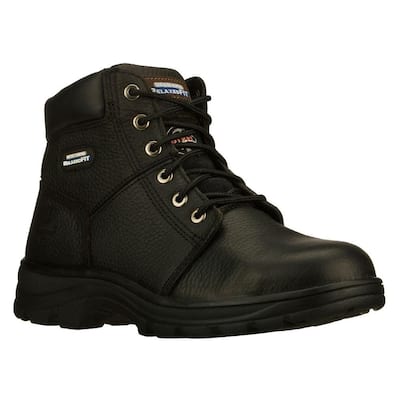 skechers pull on work boots