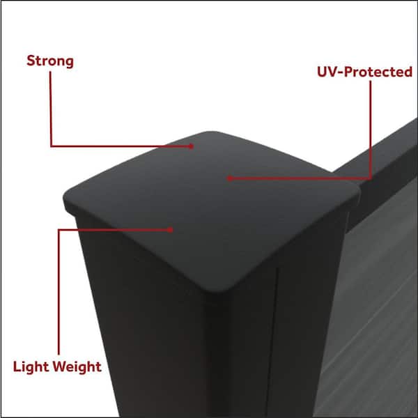 Euro Style 8 ft. Ground Install Fence Post Kit