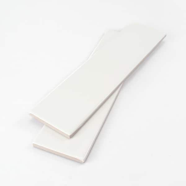 City 3 in. x 12 in. Glazed White Gloss Ceramic Subway Wall Tile (5.28 sq. ft./Case)