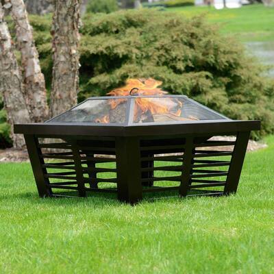 Wood Fire Pits Outdoor Heating, Backyard Creations Riverside Fire Pit Cover