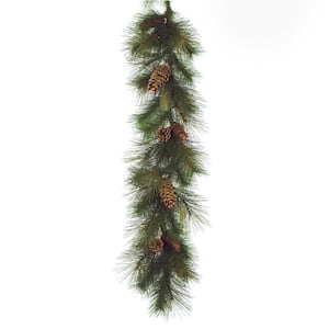 6 ft. Unlit Green Sugar Pine Artificial Christmas Garland