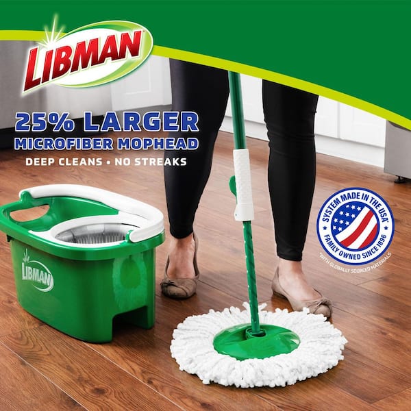 Microfiber Tornado Wet Spin Mop and Bucket Floor Cleaning System with 2 Refills