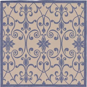 Outdoor Gate Beige 6' 0 x 6' 0 Square Rug