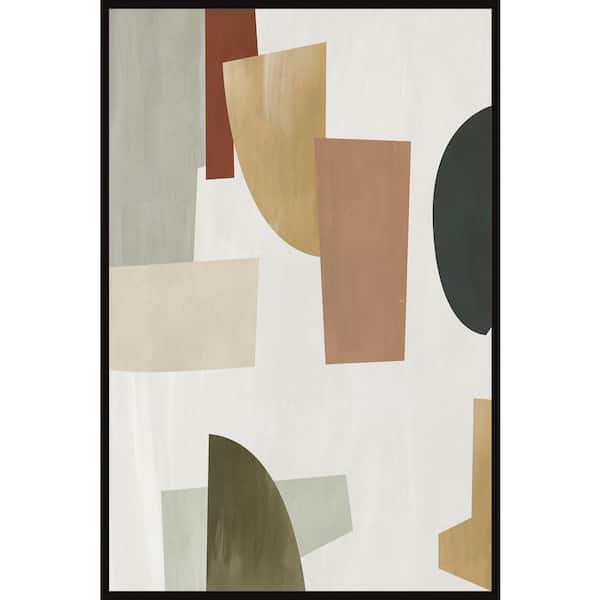 Unbranded "Abandoned Idea" by Marmont Hill Floater Framed Canvas Abstract Art Print 24 in. x 16 in.