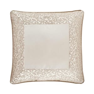 Lambert Gold Polyester 18x18" Square Decorative Throw Pillow