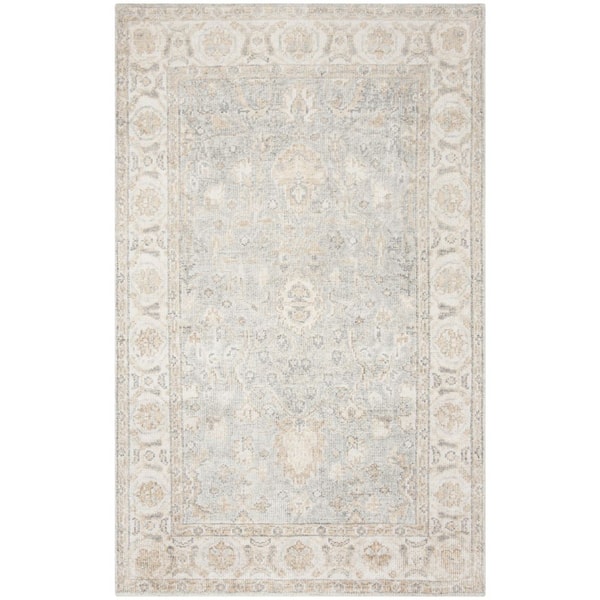 SAFAVIEH Maharaja Light Blue/Ivory 5 ft. x 8 ft. Border Persian Area Rug