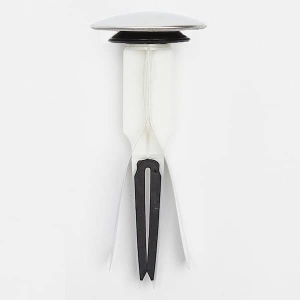 PF WaterWorks 2.5 in. Cap Dia HairFREE Universal, No Clog, Easy Install/Remove Pop-Up Stopper with Jumbo Cap in Chrome