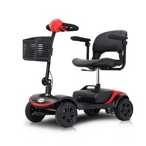44 in. L x 20 in. W x 36.6 in. H Compact Mobility Scooter in Frosted Red