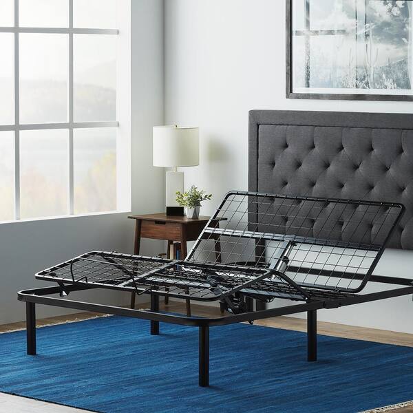 Full Adjustable Bed Base Lul100ffab, Home Depot Adjustable Metal Bed Frame