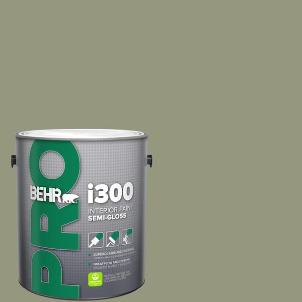 BEHR PRO 1 gal. #S380-5 Milkweed Pod Semi-Gloss Interior Paint