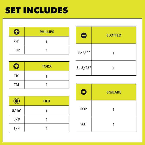 11-in-1 Multi-bit Screwdriver with Cushion Grip Handle