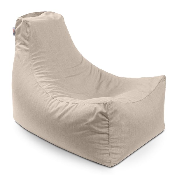 Juniper Outdoor Bean Bag Patio Chair and Poolside Lounge, Flax
