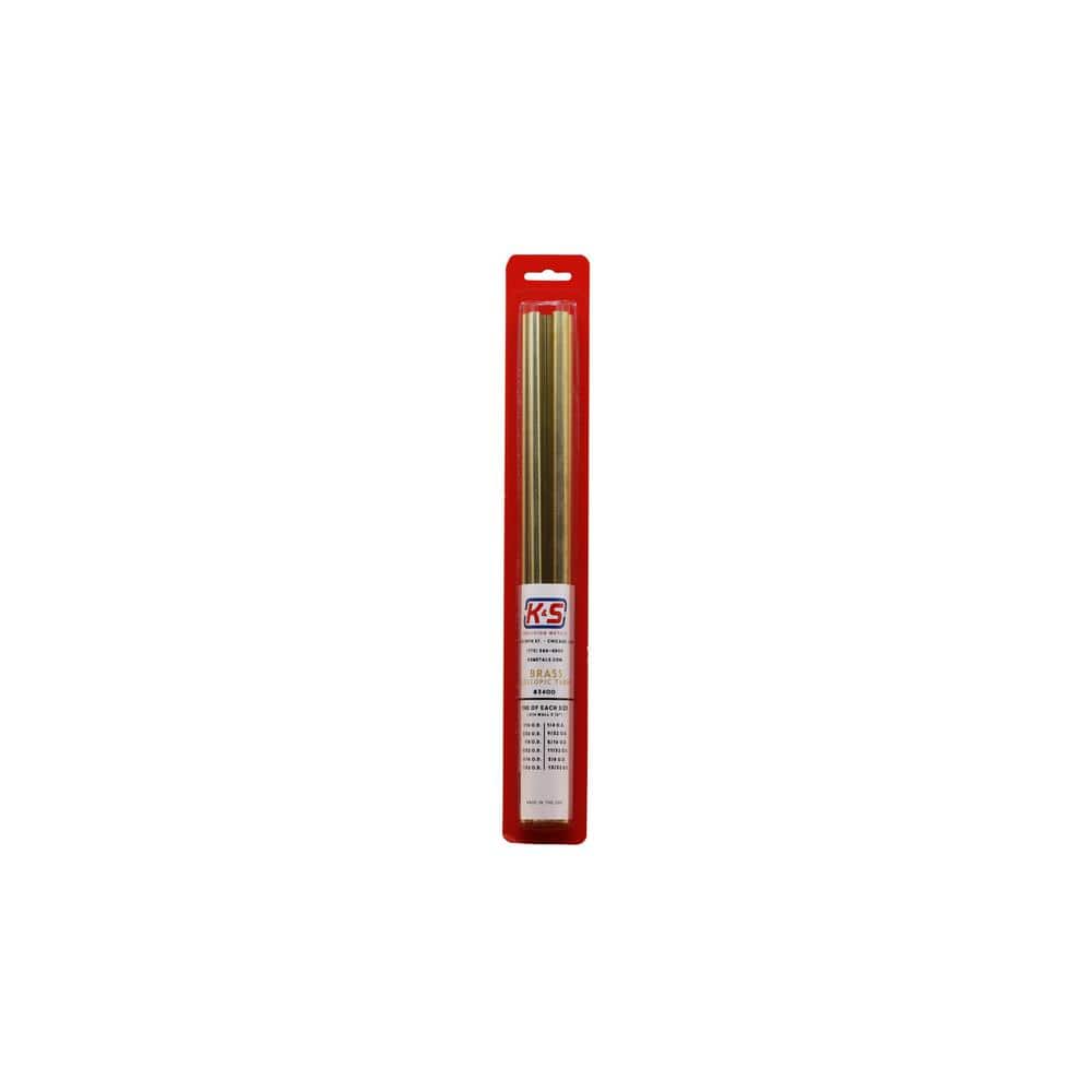 K&S  1/16 in Dia L Round  Brass Rod  3 pk x 12 in 