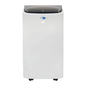 10,000 BTU (14,000 BTU ASHRAE) Portable Air Conditioner Cools 500 Sq.Ft. with Heater, Dehumidifier, and Remote in White