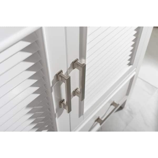 Estate 36 in. W x 22 in. D Bath Vanity in White with Quartz Vanity Top in White with White Basin