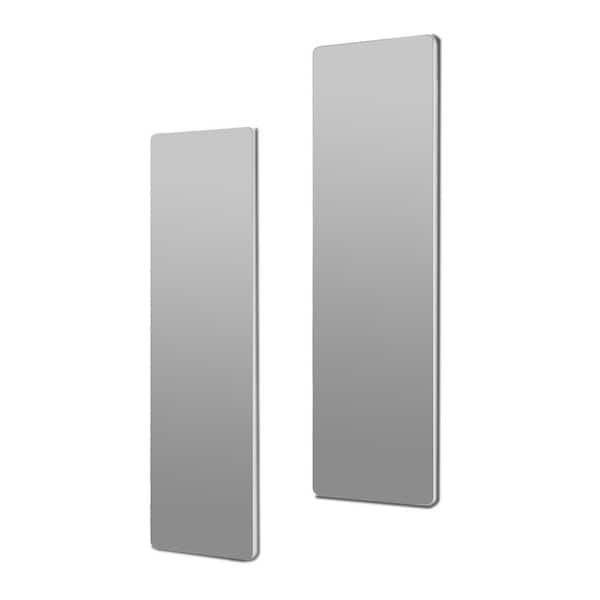 COWLOWN 9.57 in. W x 33.09 in. H Rectangular Frameless Wall Bathroom Vanity Mirror in White