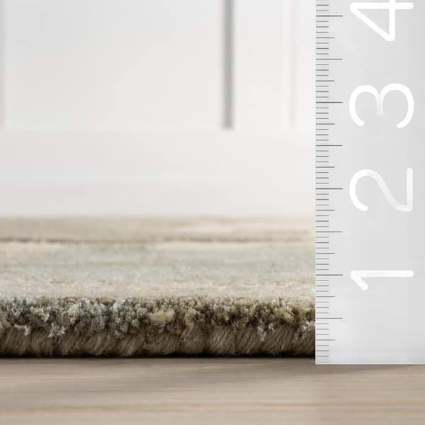 Siwalik Wool Beige 10 ft. x 14 ft. Indoor/Outdoor Patio Rug