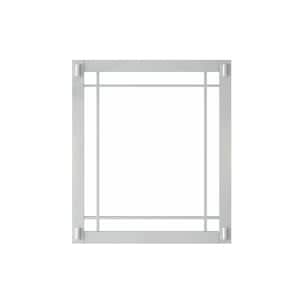 Artisan 26 in. W x 30 in. H Framed Rectangular Bathroom Vanity Mirror in White