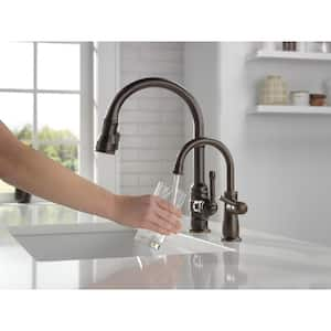 Traditional Single Handle Beverage Faucet in Venetian Bronze