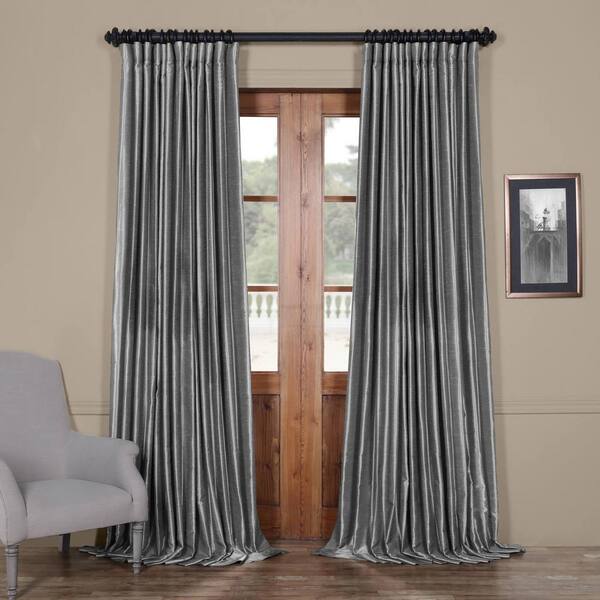 Exclusive Fabrics Furnishings Storm, Rod Pocket Curtains Top And Bottom