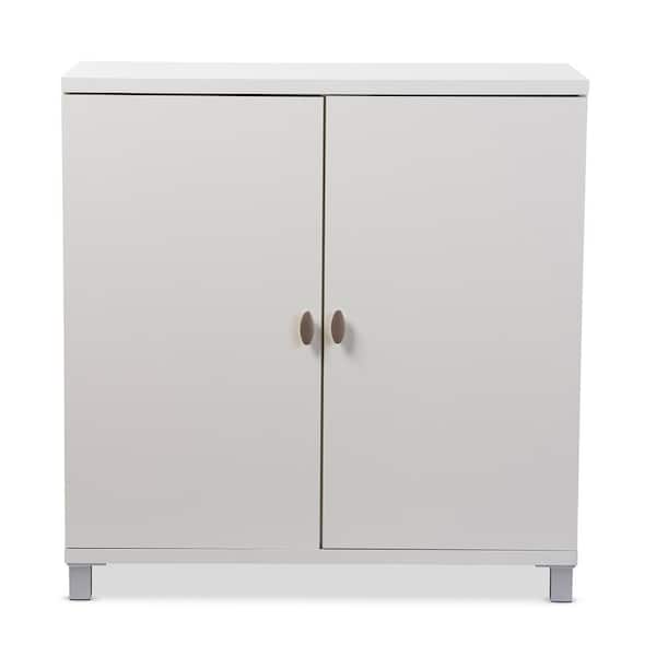 Baxton Studio Marcy White Storage Cabinet