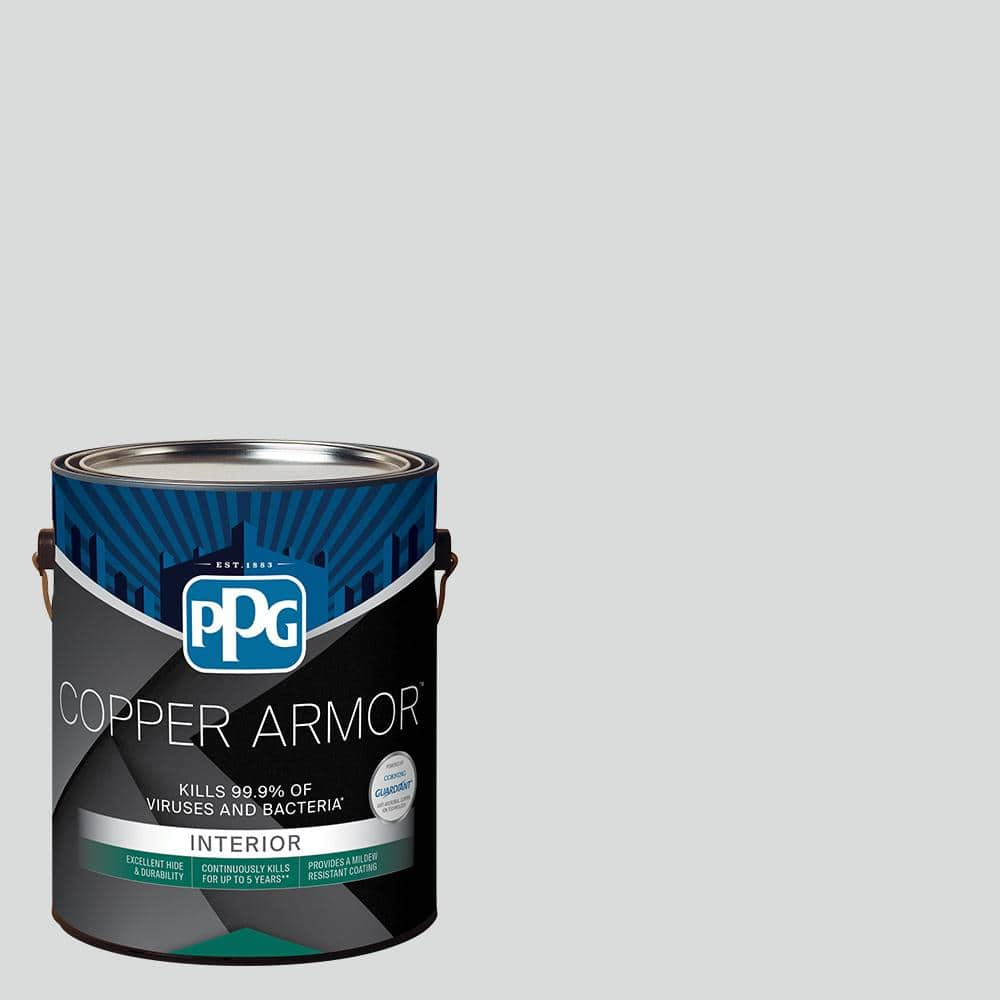 COPPER ARMOR 1 gal. PPG10013 Thin Ice Eggshell Antiviral and